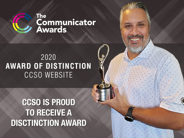 CCSO is Proud to Receive a Distinction Award