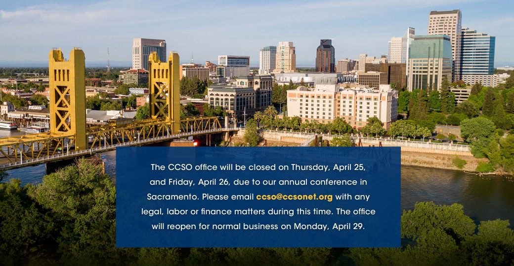 CCSO office closed for conference